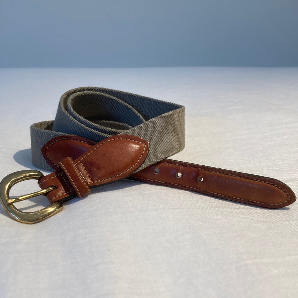 Trafalgar woven leather belt size 30/106 USA
